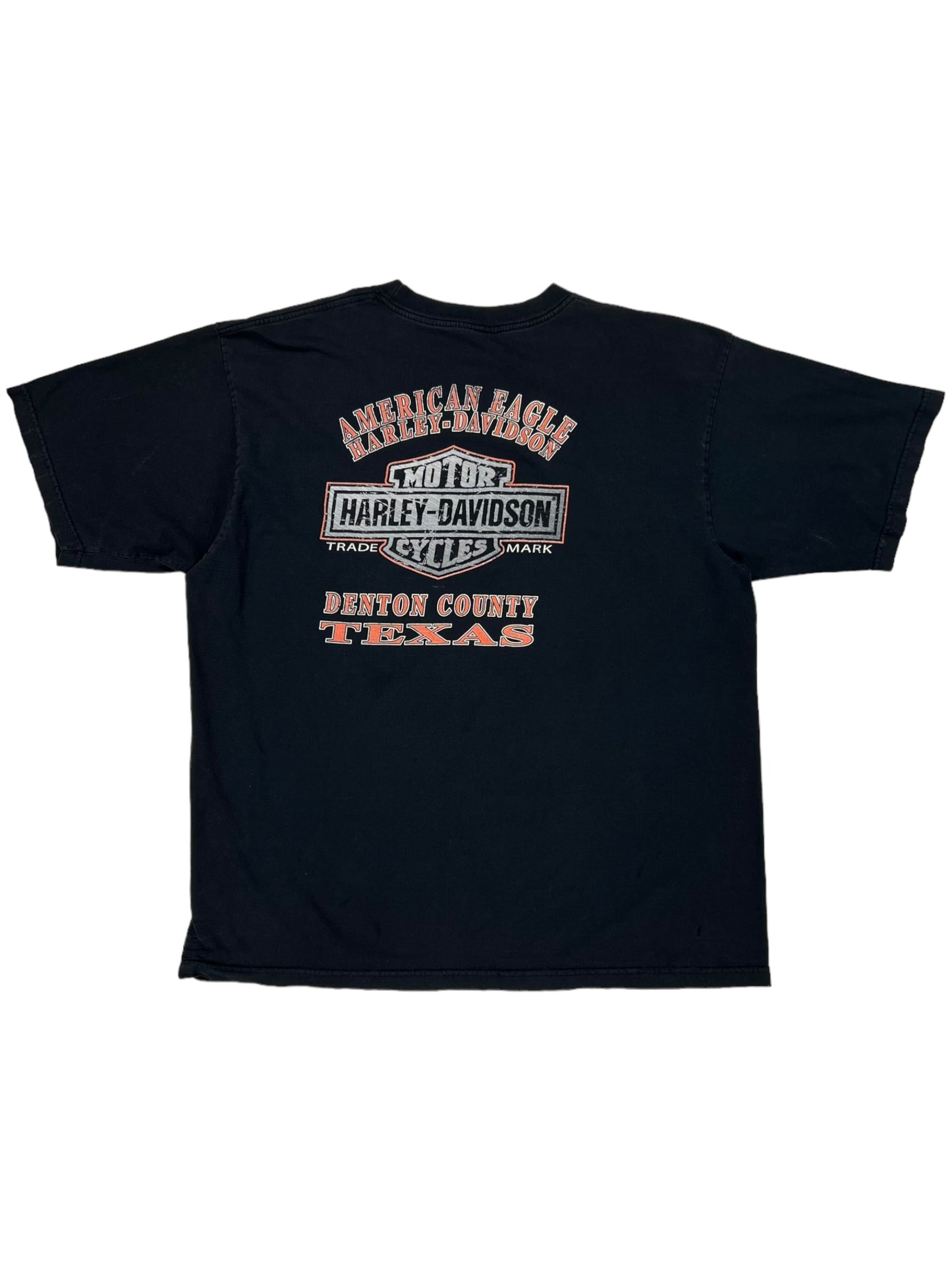2007 Harley Davidson Motorcycles flames tee (XL)