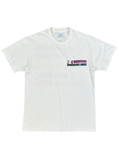 Vintage 90s champion tri logo tee (L)