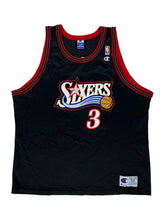 Load image into Gallery viewer, Vintage 90s Champion Philadelphia 76ers Allen Iverson NBA jersey (XXL)