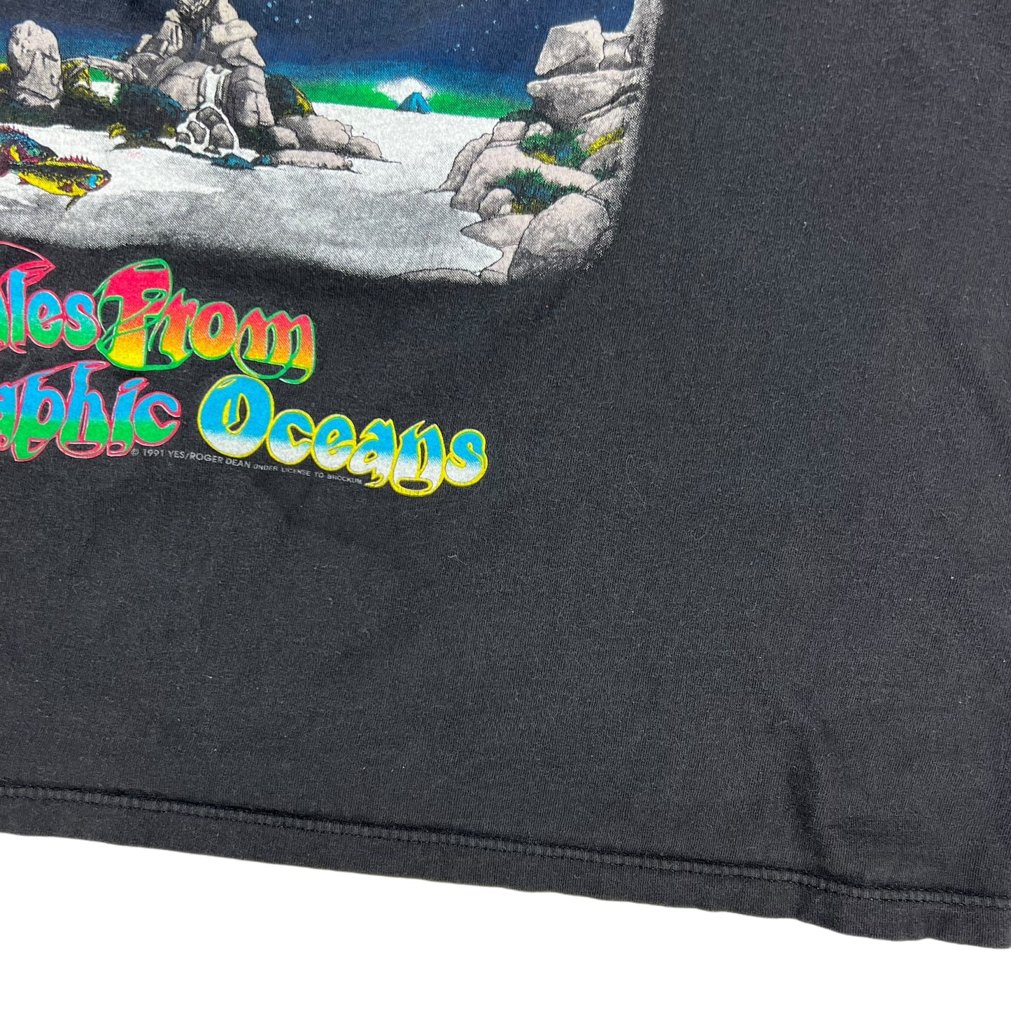 Vintage 1991 Brockum YES Union tour band tee (L)