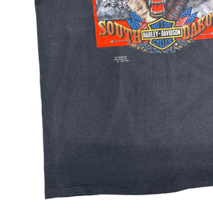 Vintage 1992 Harley Davidson 3D Emblem Sturgis motorcycle rally faded tee (XL)