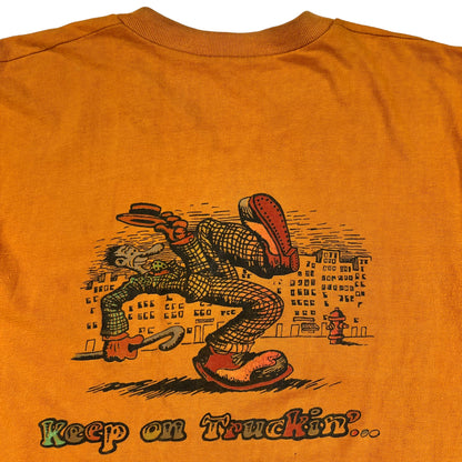 Vintage 70s Keep On Truckin’ Robert Crumb art pocket tee (M)