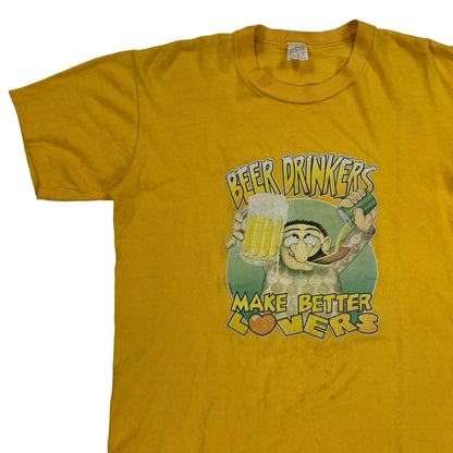 Vintage 1976 Beer drinkers make better lovers tee (M)