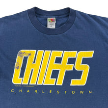 Load image into Gallery viewer, Vintage 1996 Slapshot Movie Charlestown Chiefs Puttin’ On The Foil faded tee (XL)