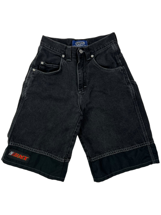 Vintage 90s Lee pipes BMX dark wash denim jean shorts (M)