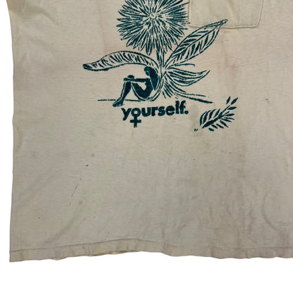 Vintage 70s Women: grow your mind yourself tee (M)