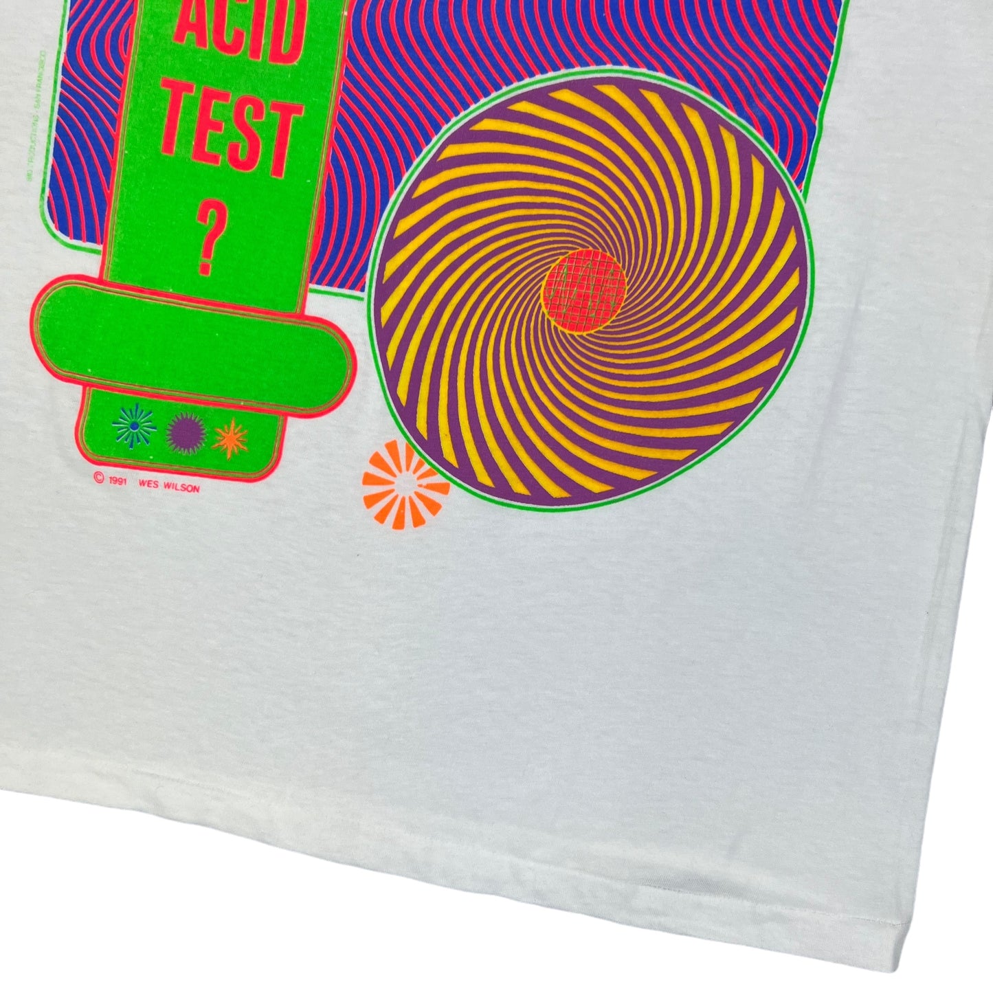 Vintage 1991 Can You Pass The Acid Test? Merry Pranksters tee (L)