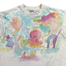 Load image into Gallery viewer, Vintage 80s Hanes Cats air brush all over print tee (M/L)