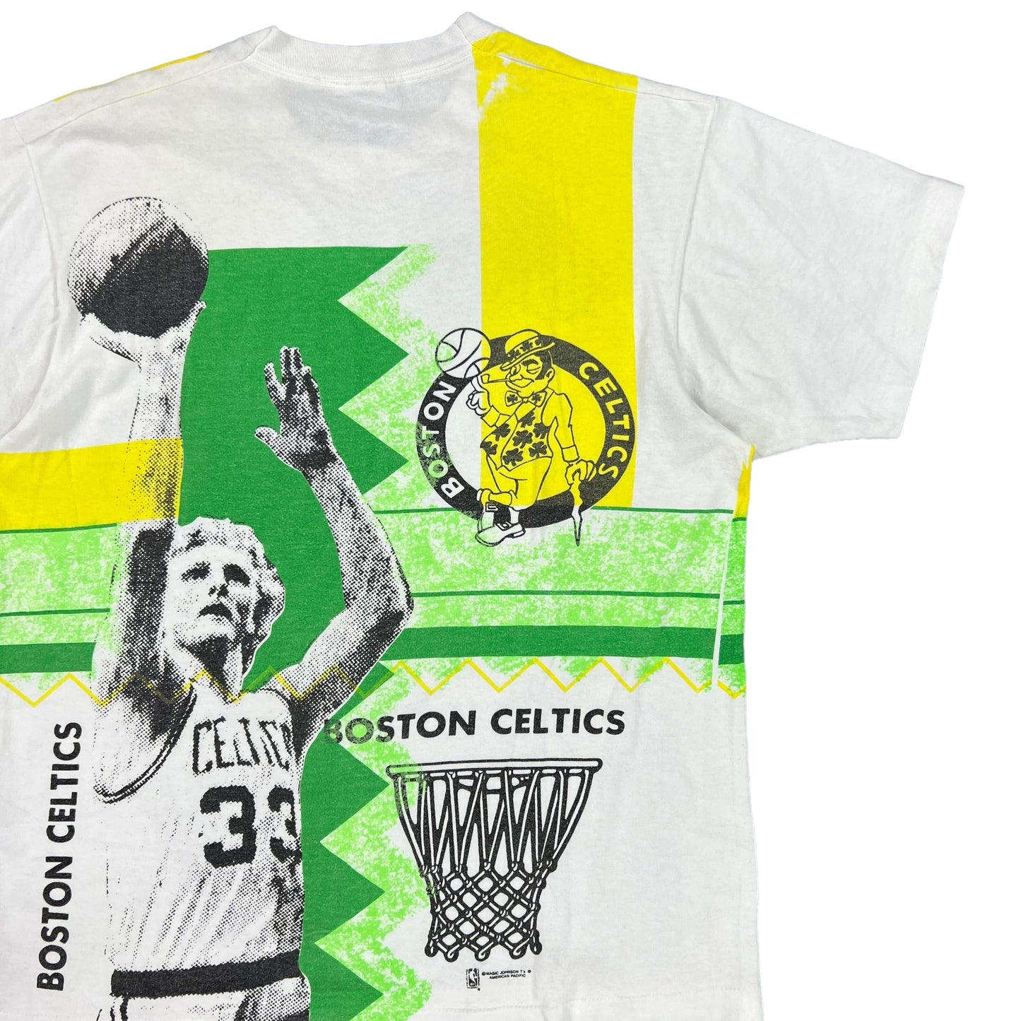 Vintage 90s Boston Celtics Larry Bird all over print tee (XL)