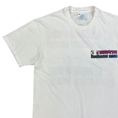 Vintage 90s champion tri logo tee (L)