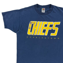 Load image into Gallery viewer, Vintage 1996 Slapshot Movie Charlestown Chiefs Puttin’ On The Foil faded tee (XL)
