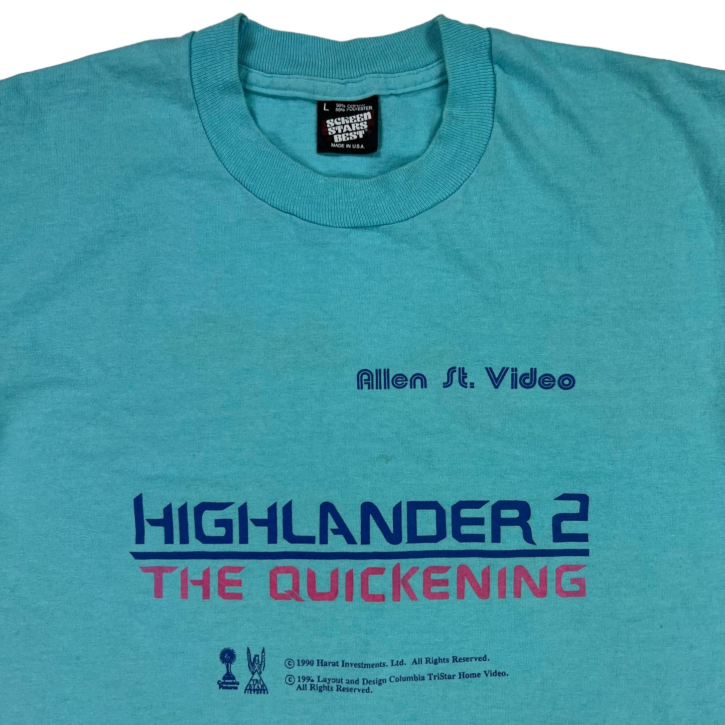 Vintage 1990 Highlanders 2 The Quickening movie promo tee (M)