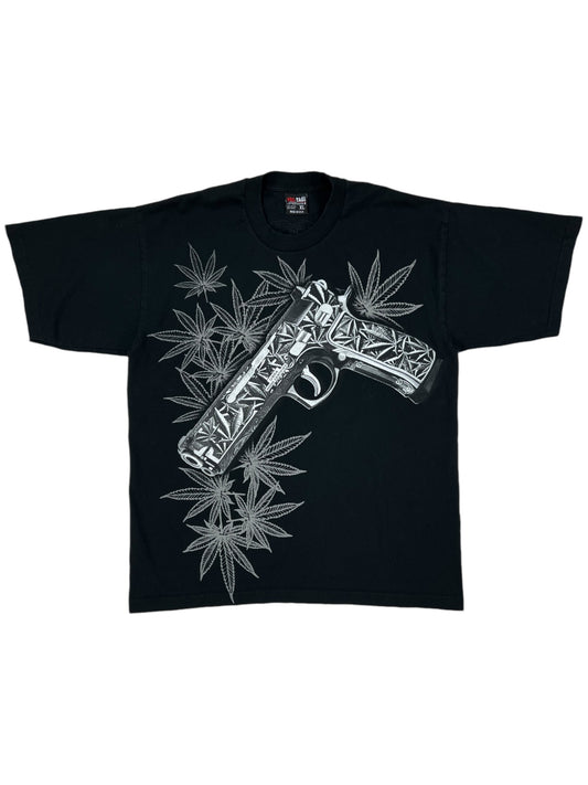 Vintage Y2K Crux Wear Street Certified hand gun tee (XL)