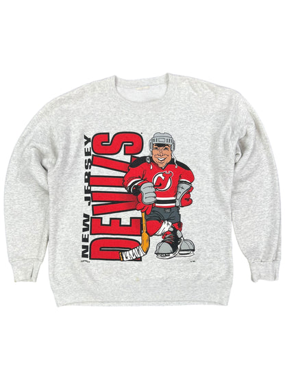 Vintage 90s Nutmeg New Jersey Devils break through crewneck (L)