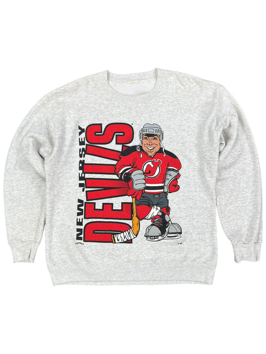 Vintage 90s Nutmeg New Jersey Devils break through crewneck (L)