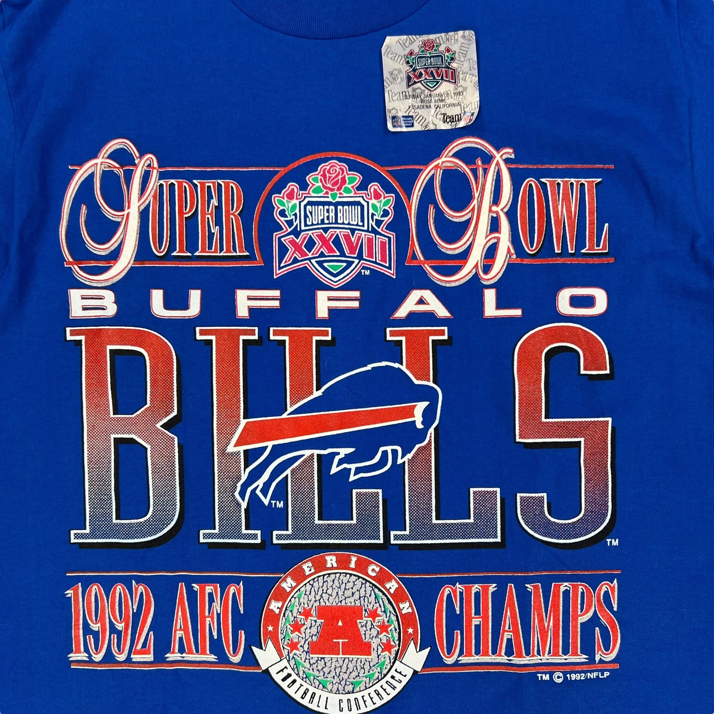 Vintage 1992 Buffalo Bills AFC champions tee (L) DS NWT