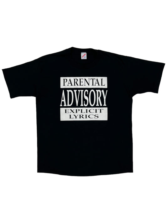 Vintage 90s Parental Advisory Explicit Lyrics tee (XL)