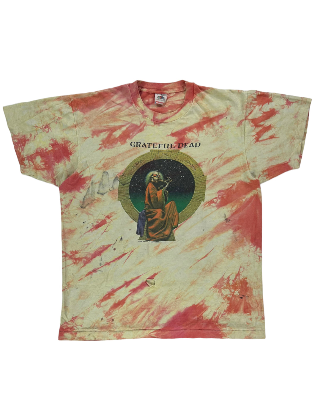 Vintage 1987 Grateful Dead Blues for Allah GDM tie dye tee (L)