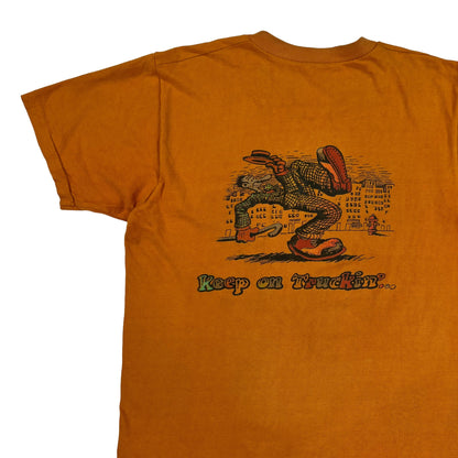 Vintage 70s Keep On Truckin’ Robert Crumb art pocket tee (M)