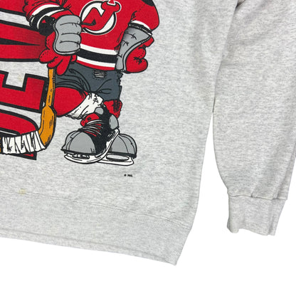 Vintage 90s Nutmeg New Jersey Devils break through crewneck (L)