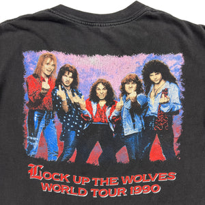 Vintage 1990 DIO Lock Up The Wolves tour faded band tee (M/L)