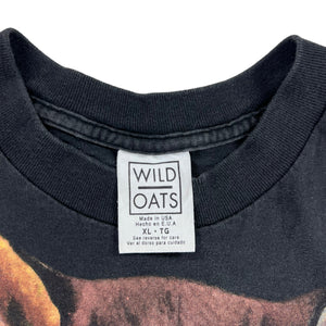 Vintage 1995 Wild Oats Big Cat Lion jumbo print tee (XL)