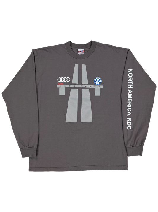 Vintage Y2K Audi Volkswagen Auto Parts long sleeve shirt (XL)