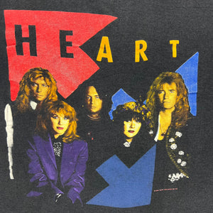 Vintage 1990 Heart Brigade world tour faded band tee (M)