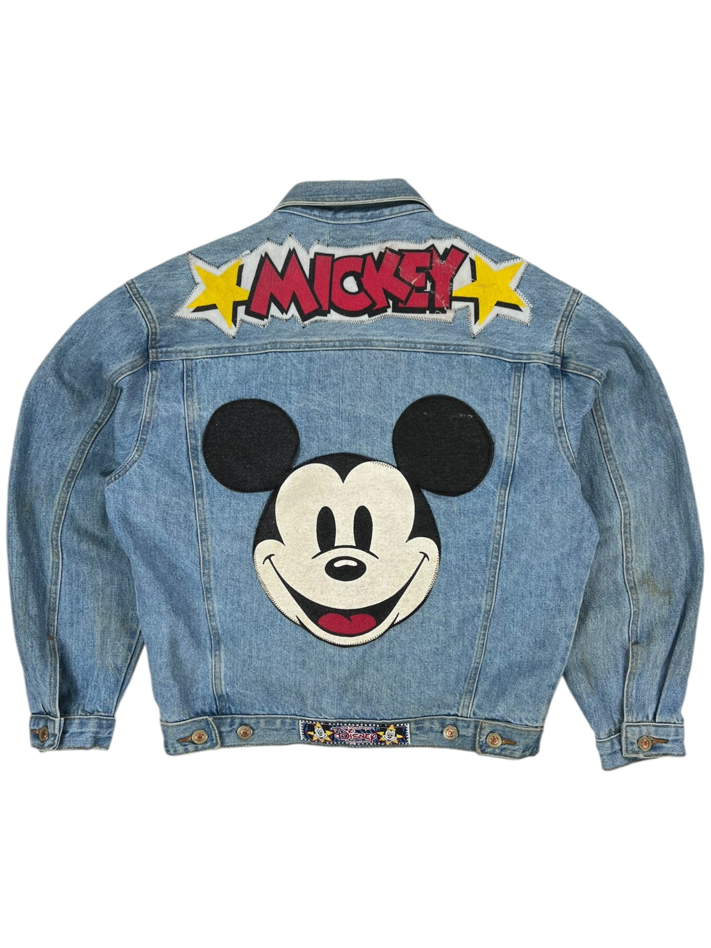 Vintage 90s Disney Mickey Mouse Denim Jean Jacket (M)