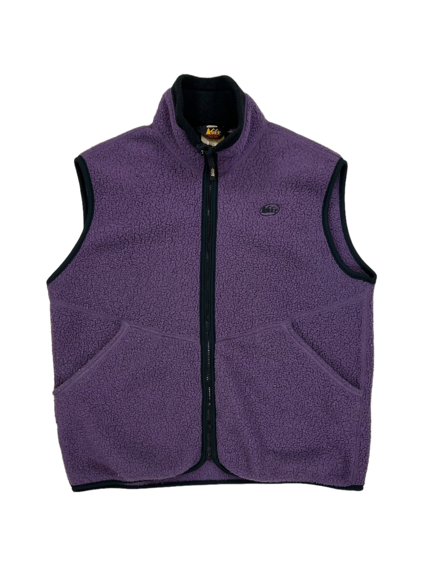 Vintage 90s REI deep pile purple vest (L)