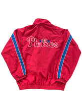 Load image into Gallery viewer, Vintage Y2K Majestic Philadelphia Phillies wind breaker jacket (L)