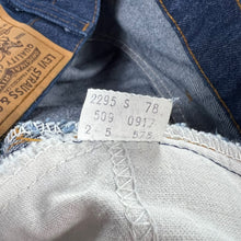 Load image into Gallery viewer, Vintage 90s Levi’s 509 orange tab dark wash denim jeans (34x32)