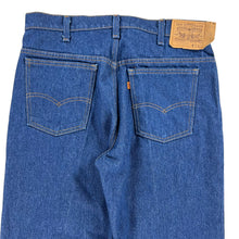 Load image into Gallery viewer, Vintage 90s Levi’s 509 orange tab dark wash denim jeans (34x32)