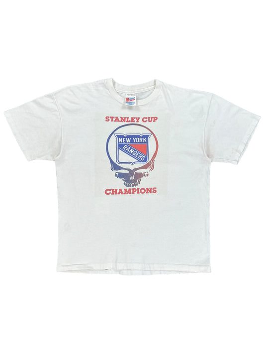 Vintage 1994 Grateful Dead New York Rangers steal your face Stanley cup champs tee (L)