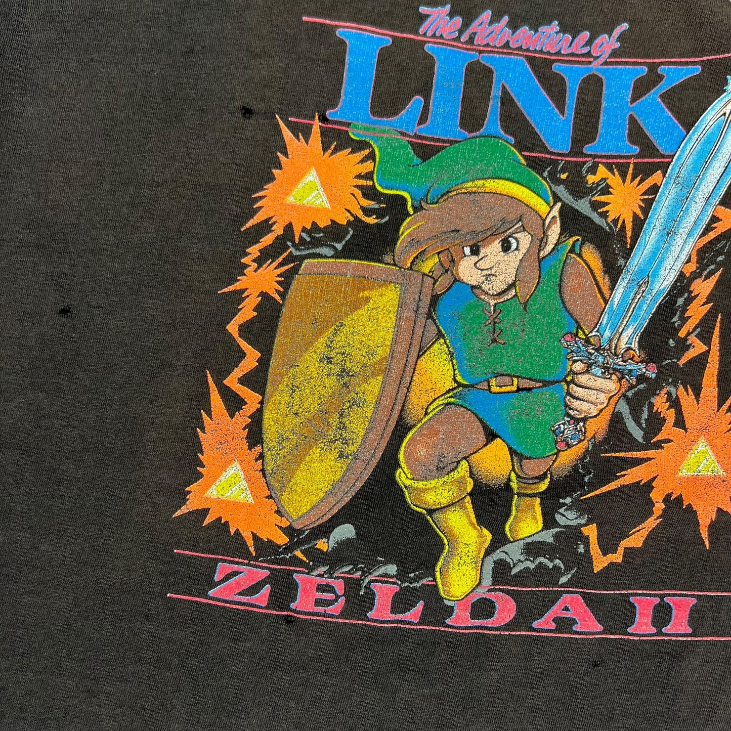 Vintage Y2K The Adventure of Link Zelda II faded video game tee (XL)