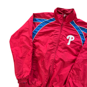 Vintage Y2K Majestic Philadelphia Phillies wind breaker jacket (L)