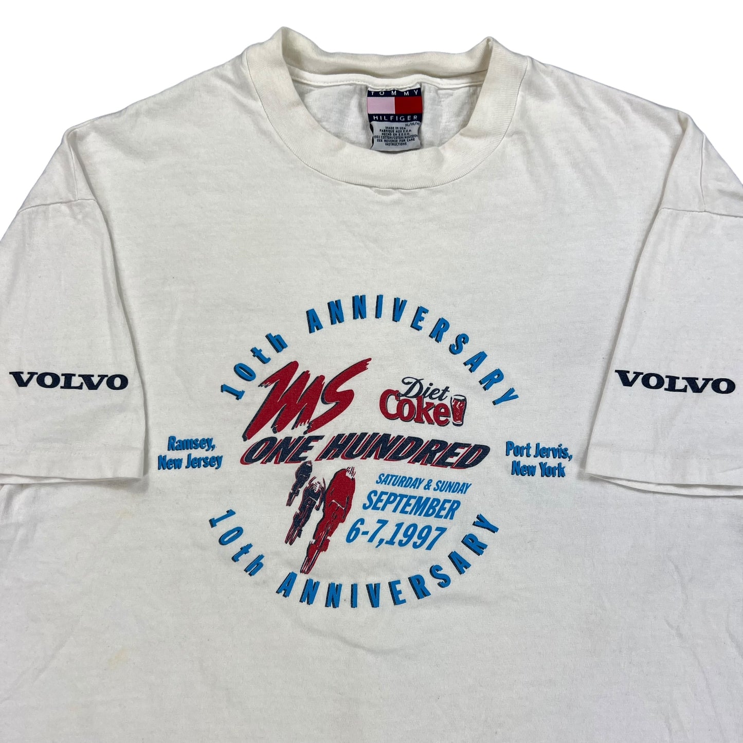 Vintage 1997 Tommy Hilfiger Volvo Coca Cola race tee (XL)