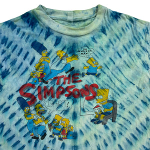 Vintage 90s The Simpsons cartoon tie dye tee (L)