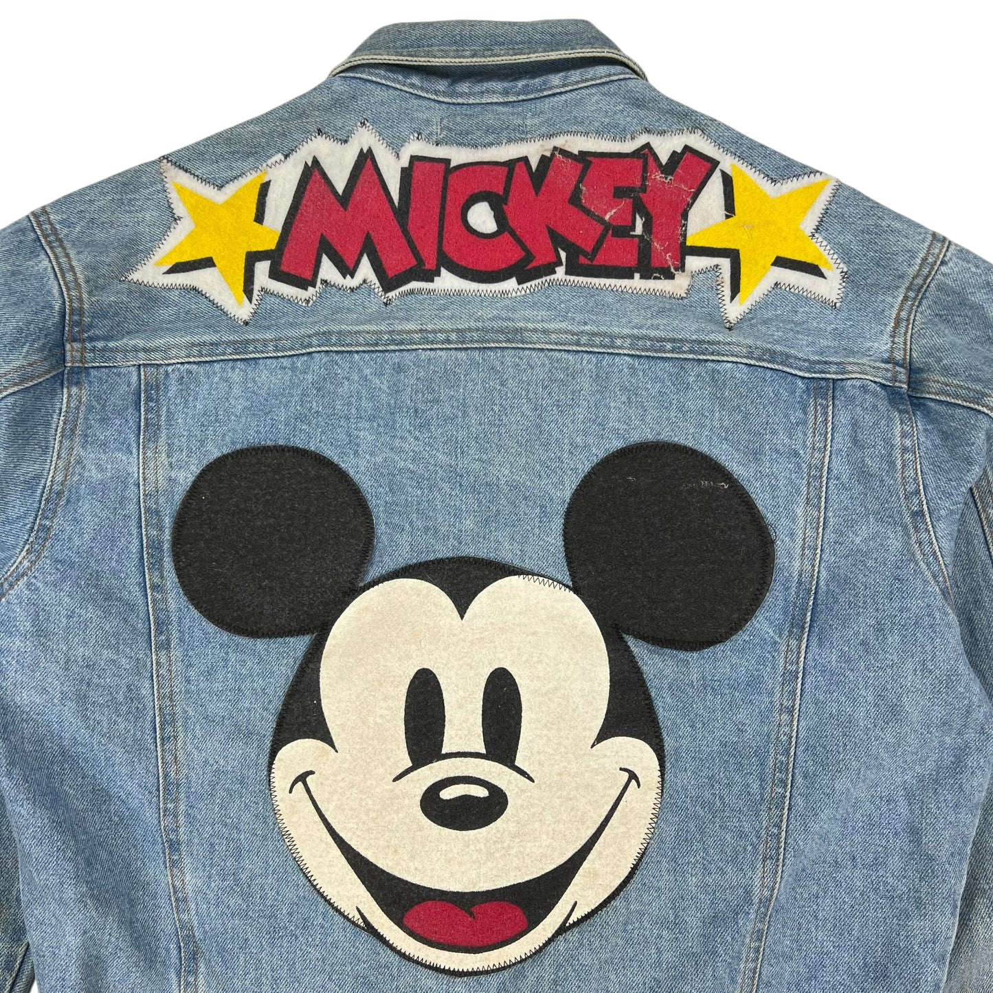 Vintage 90s Disney Mickey Mouse Denim Jean Jacket (M)