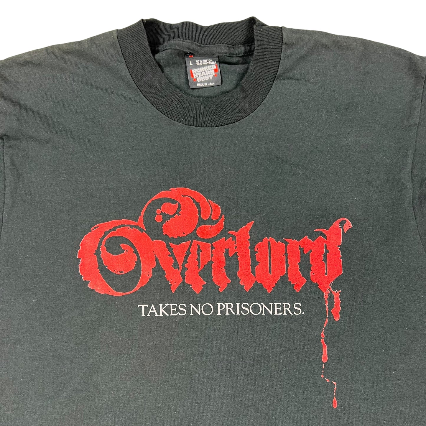 Vintage 90s Overlord Takes No Prisoners movie tee (M)