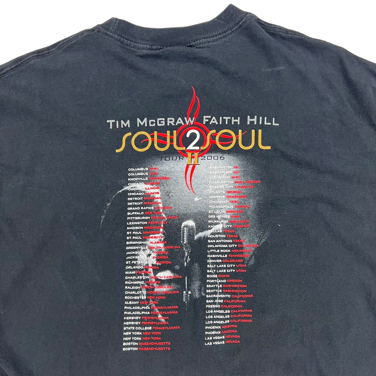 Vintage 2006 Tim McGraw Faith Hill soul2soul country tee (XL)