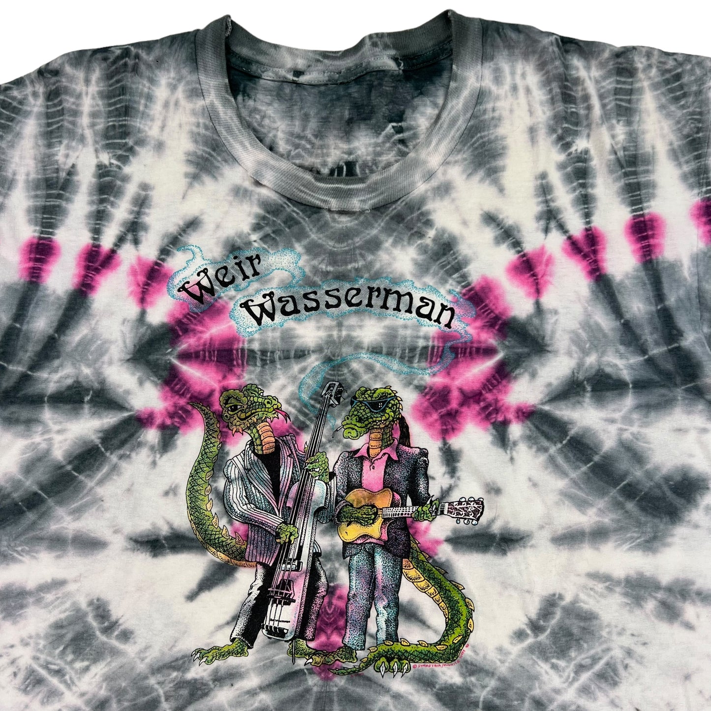 Vintage 90s Bob Weir Rob Wasserman Grateful Dead tie dye tee (L)