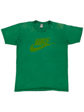 Load image into Gallery viewer, Vintage 70s Nike pin wheel swoosh logo faded green tee (M)