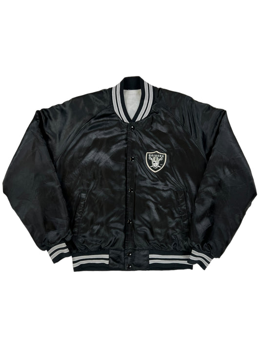 Vintage 80s Oakland Raiders satin jacket (L)