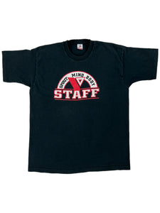 Vintage 90s Fruit of the Loom YMCA Staff Mind Body Spirit Springfield College tee (XL)