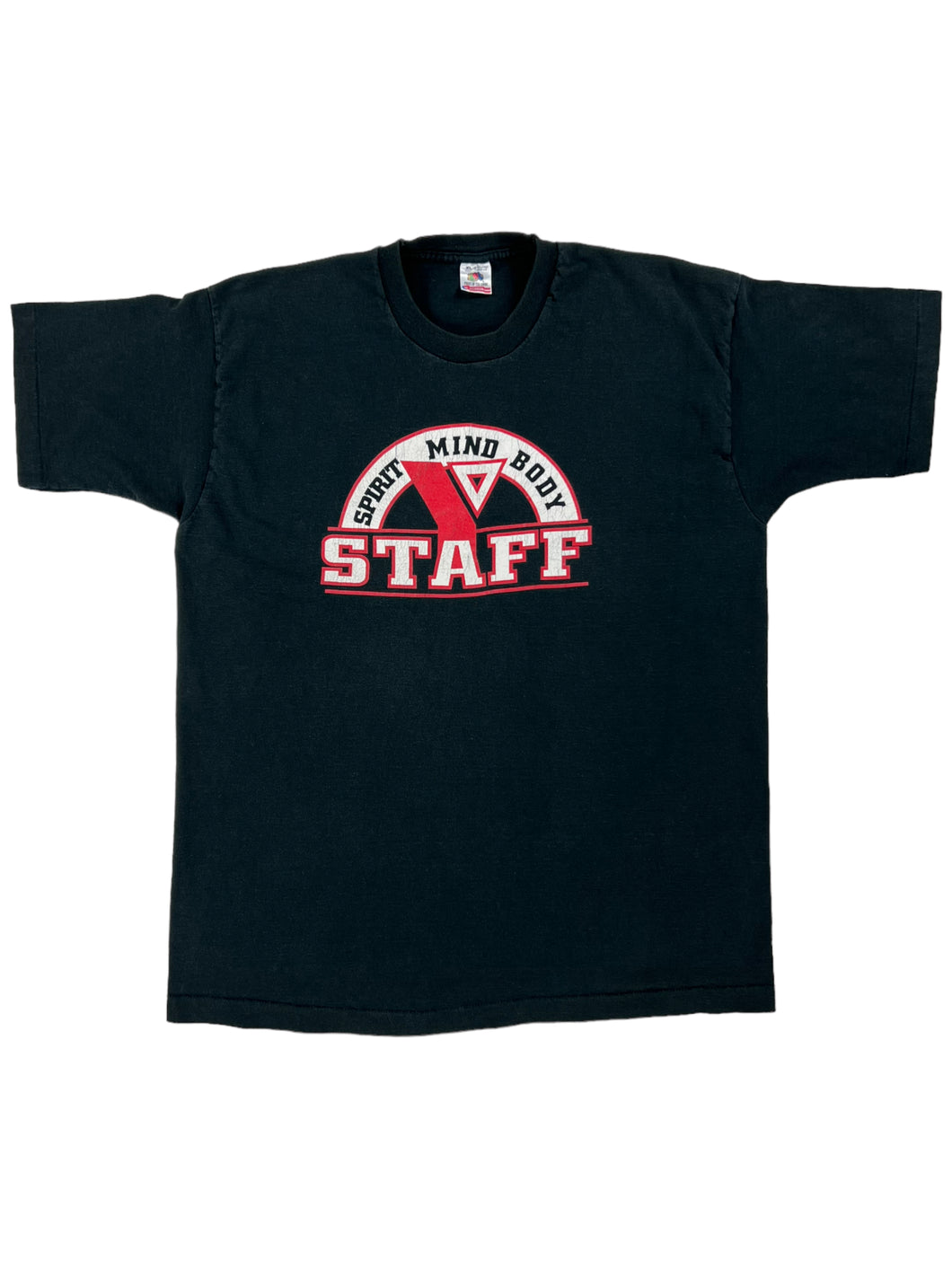 Vintage 90s Fruit of the Loom YMCA Staff Mind Body Spirit Springfield College tee (XL)