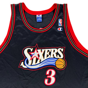 Vintage 90s Champion Philadelphia 76ers Allen Iverson NBA jersey (XXL)