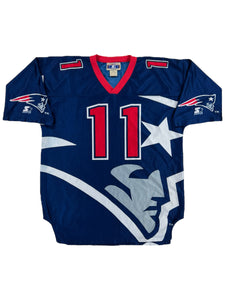 Vintage 90s Starter New England Patriots jumbo all over print NFL jersey (XL)