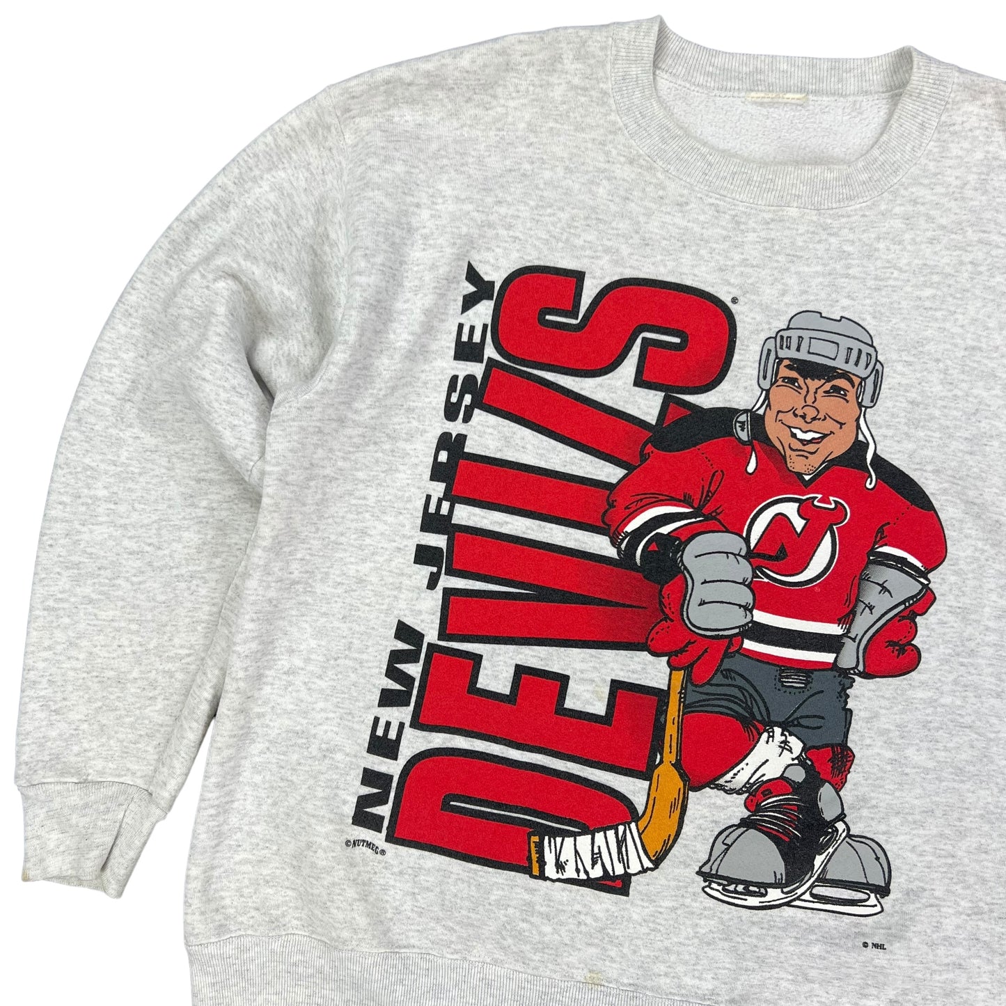 Vintage 90s Nutmeg New Jersey Devils break through crewneck (L)