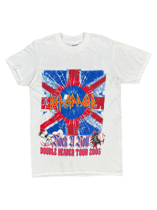 Vintage 2005 Def Leppard Double Header tour band tee (M)